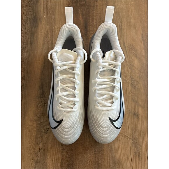 Nike Vapor Speed 3 White Silver Men Size 8 Football Cleats FB3303-100 New - Picture 3 of 6